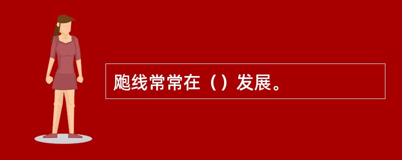 飑线常常在（）发展。