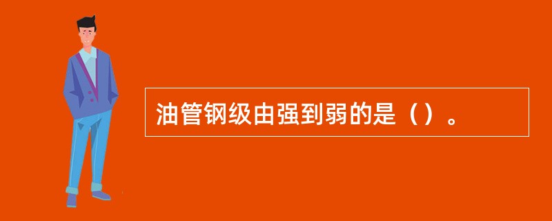 油管钢级由强到弱的是（）。