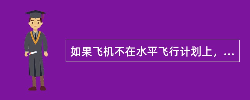 如果飞机不在水平飞行计划上，那么FM预测会假设飞机：（）