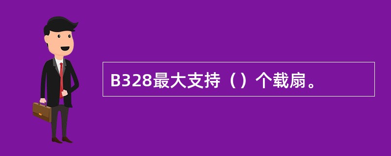 B328最大支持（）个载扇。