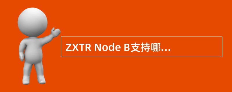 ZXTR Node B支持哪几种组网方式？（）