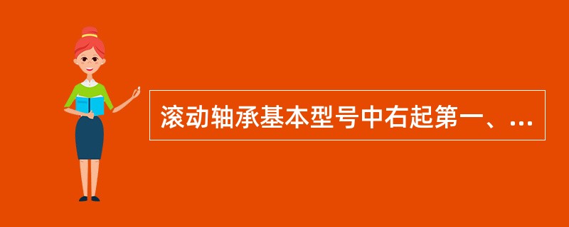 滚动轴承基本型号中右起第一、第二数字表示（）。