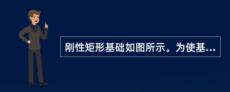 刚性矩形基础如图所示。为使基础底面不出现拉力，则偏心距e=M/N必须满足（）。
