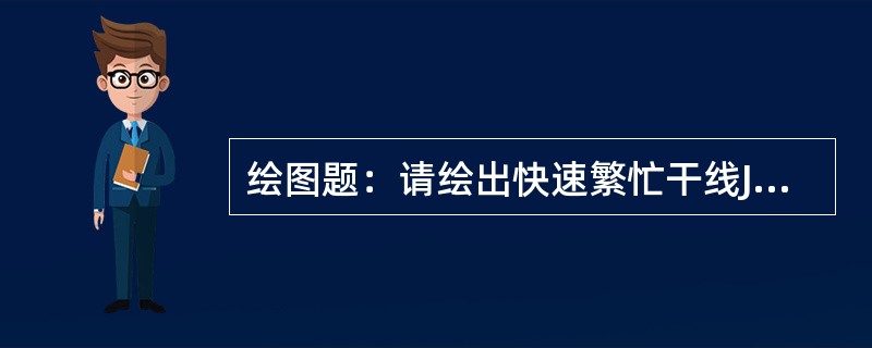 绘图题：请绘出快速繁忙干线JQS标准活载设计图式。