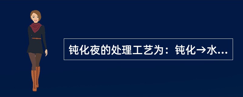 钝化夜的处理工艺为：钝化→水洗→中和→水洗→晾干。