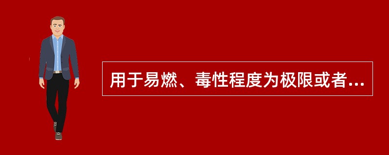 用于易燃、毒性程度为极限或者高度危害介质、液化气体的压力容器上的液位计，有防止（