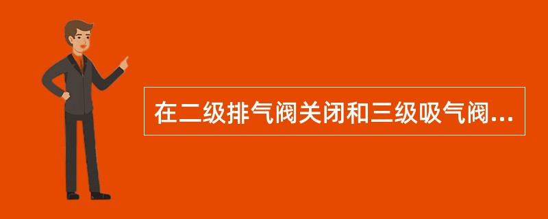 在二级排气阀关闭和三级吸气阀开启的同时，如果三级排气阀关闭不严，这样三级排气管道