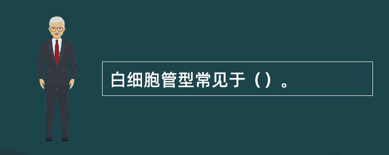 白细胞管型常见于（）。