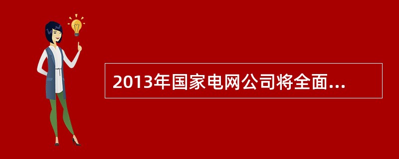 2013年国家电网公司将全面加强经营管理，上半年（）产业基地建成投运。