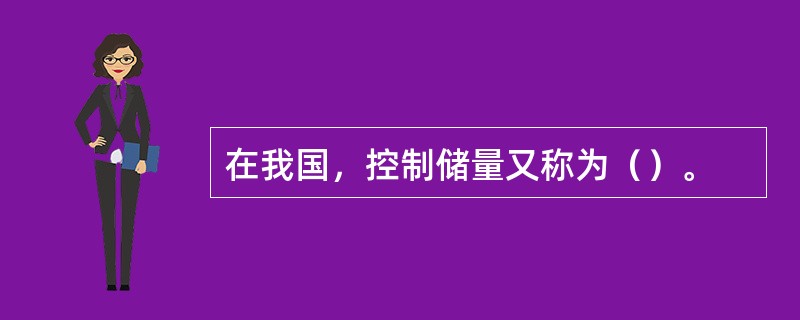 在我国，控制储量又称为（）。