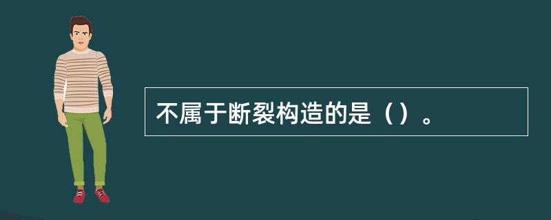 不属于断裂构造的是（）。