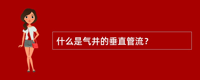 什么是气井的垂直管流？