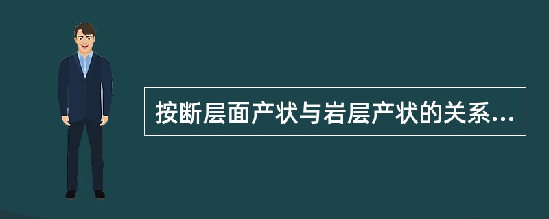 按断层面产状与岩层产状的关系划分的断层是倾向断层、斜交断层和（）