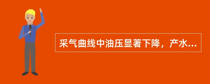 采气曲线中油压显著下降，产水量减少，套压无明显变化，可能的原因是（）。