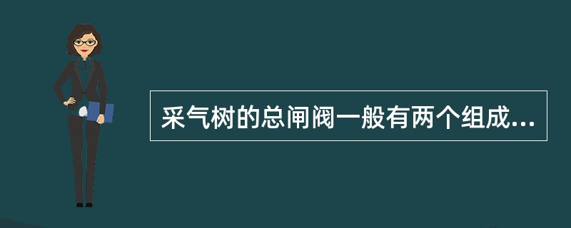 采气树的总闸阀一般有两个组成，以保证气井的安全。