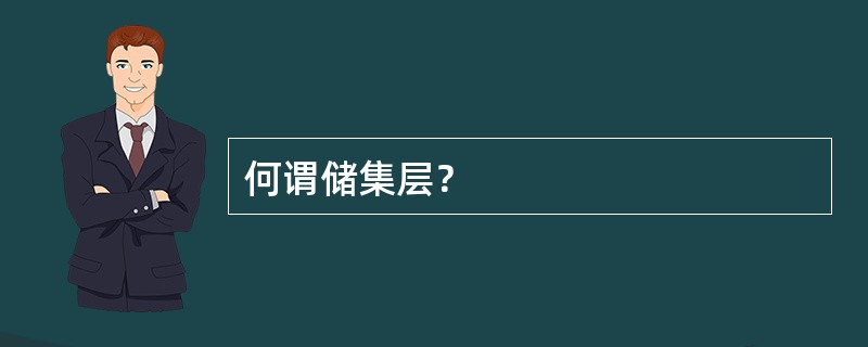 何谓储集层？