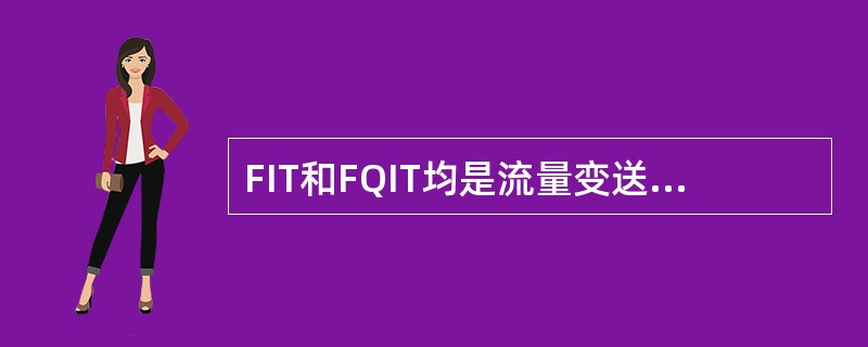 FIT和FQIT均是流量变送器，在功能上没有什么区别。