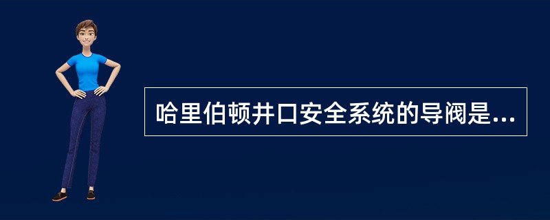 哈里伯顿井口安全系统的导阀是机械结构的。