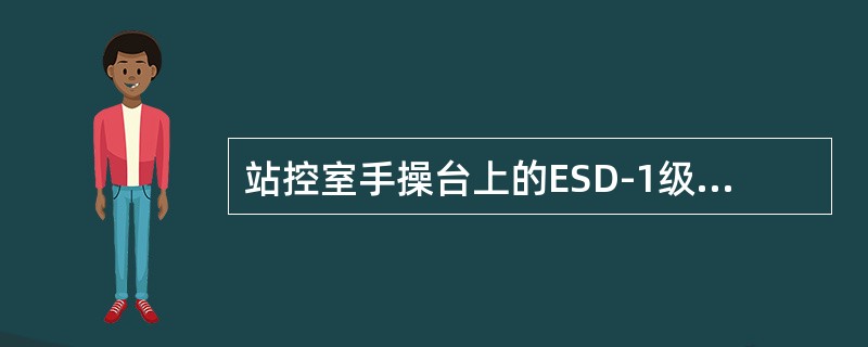 站控室手操台上的ESD-1级关断按钮属于（）信号。