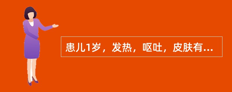 患儿1岁，发热，呕吐，皮肤有出血点，从出血点涂片找到脑膜炎双球菌。治疗中出血点渐