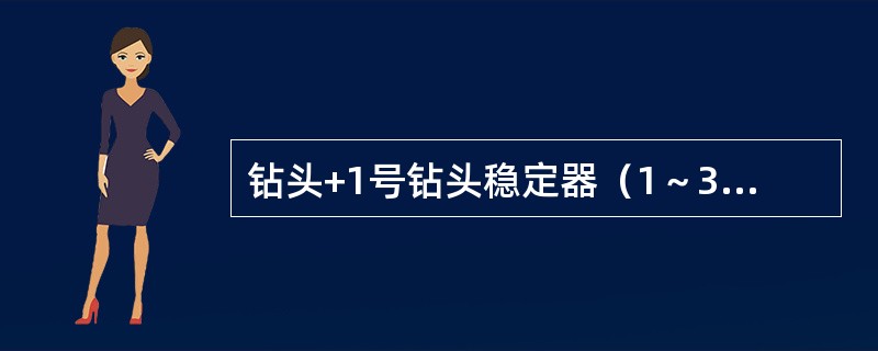 钻头+1号钻头稳定器（1～3个）+短钻铤+2号稳定器（挡板）+无磁钻铤1～2根+