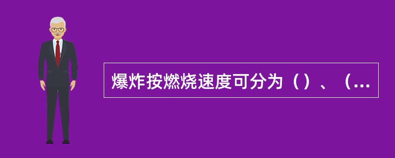 爆炸按燃烧速度可分为（）、（）和（）三种类型。