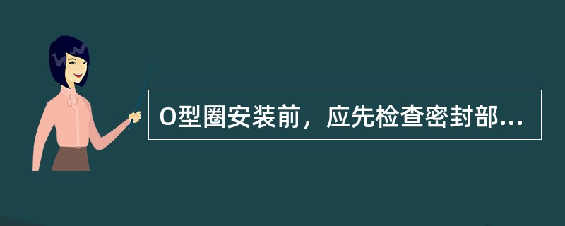 O型圈安装前，应先检查密封部位的（）和O型圈的质量.