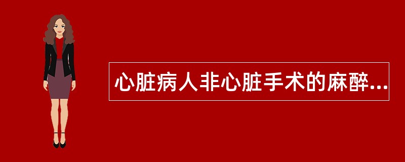 心脏病人非心脏手术的麻醉题库