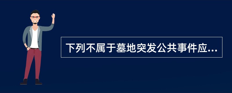 下列不属于墓地突发公共事件应急预案体系的是（）。