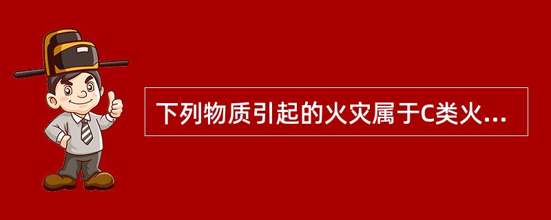 下列物质引起的火灾属于C类火灾的是（）。