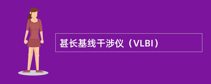 甚长基线干涉仪（VLBI）