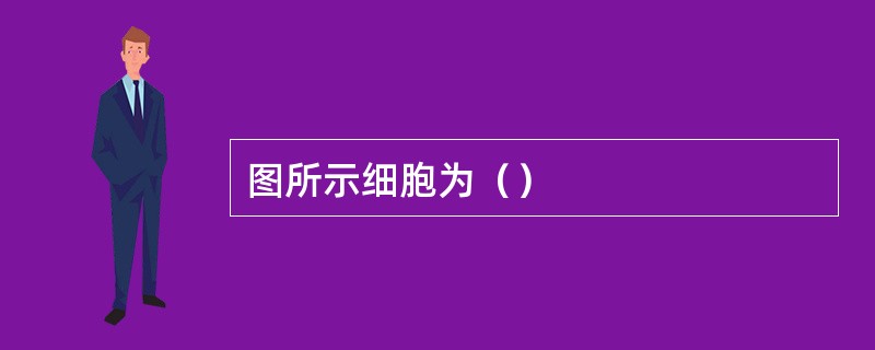 图所示细胞为（）