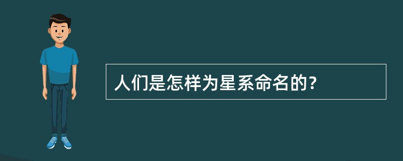 人们是怎样为星系命名的？