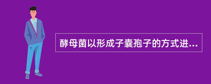 酵母菌以形成子囊孢子的方式进行繁殖的过程，称为（）。