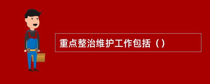 重点整治维护工作包括（）