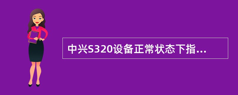 中兴S320设备正常状态下指示灯的闪烁状态为（）