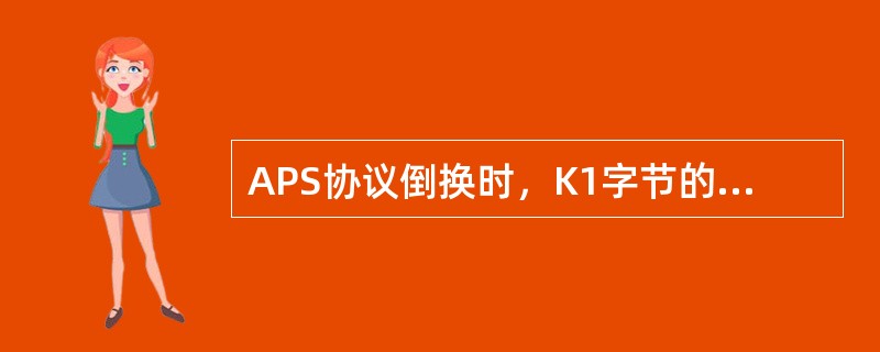 APS协议倒换时，K1字节的源节点代码表示意义为（）