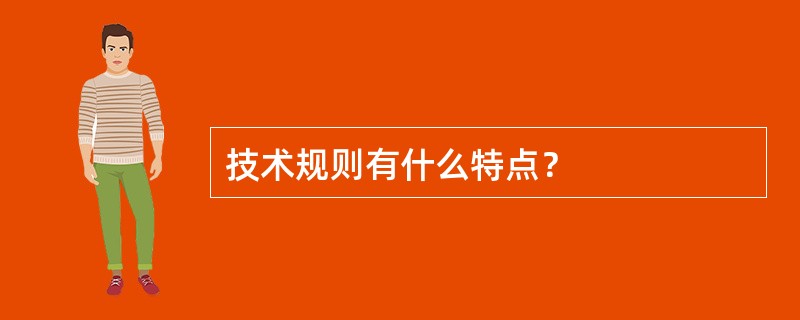 技术规则有什么特点？