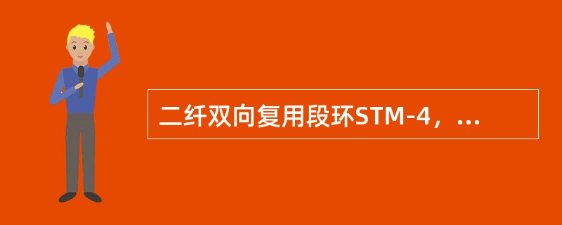 二纤双向复用段环STM-4，若该环由4个节点组成，则网上的最大业务容量是（）话路