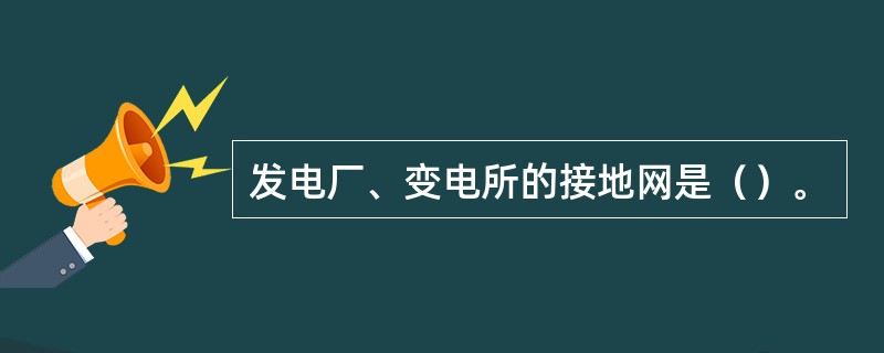 发电厂、变电所的接地网是（）。