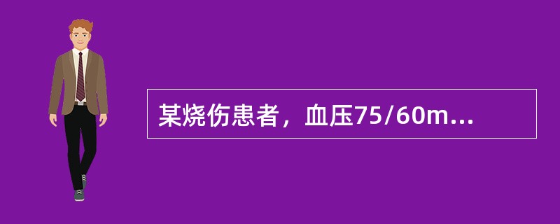 某烧伤患者，血压75/60mmHg.中心静脉压3cmH2O，该患者存在（）