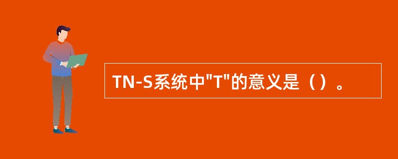 TN-S系统中"T"的意义是（）。