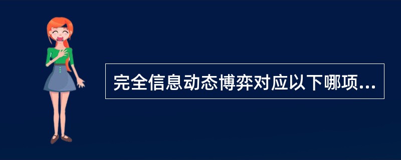 完全信息动态博弈对应以下哪项均衡（）.