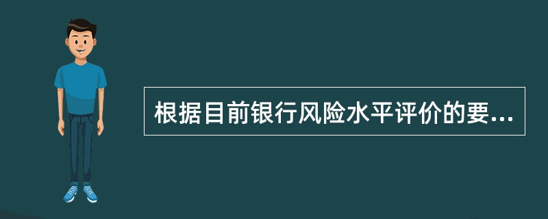 根据目前银行风险水平评价的要求，以下不属于风险水平评价范围的有（）。