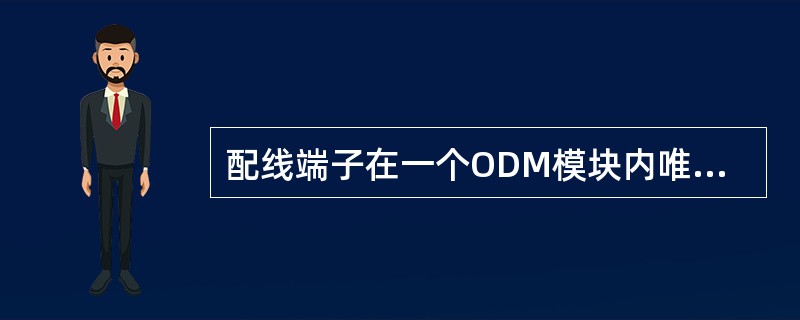 配线端子在一个ODM模块内唯一编号，在同一ODM中，从001或01开始编号。