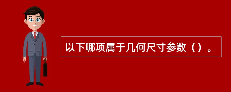 以下哪项属于几何尺寸参数（）。