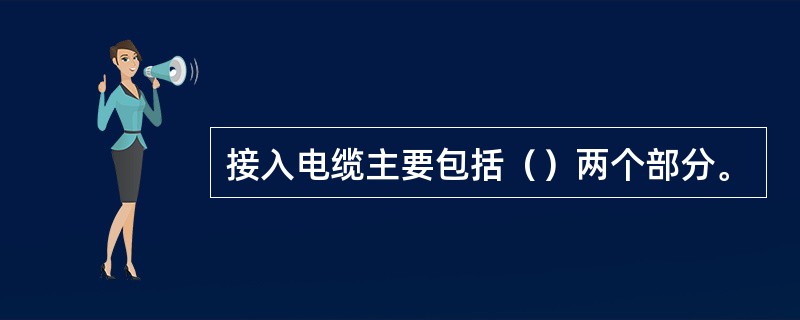 接入电缆主要包括（）两个部分。