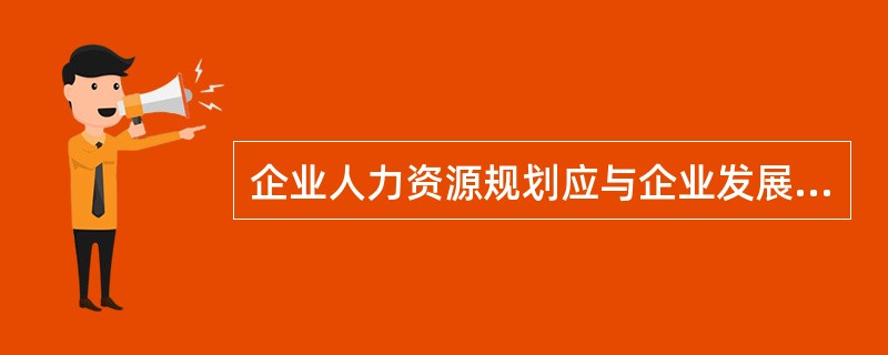 企业人力资源规划应与企业发展规模、（）相匹配。