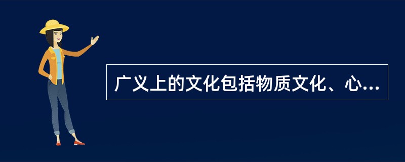 广义上的文化包括物质文化、心理文化和（）