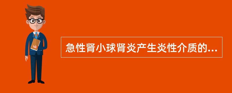 急性肾小球肾炎产生炎性介质的细胞不包括（）